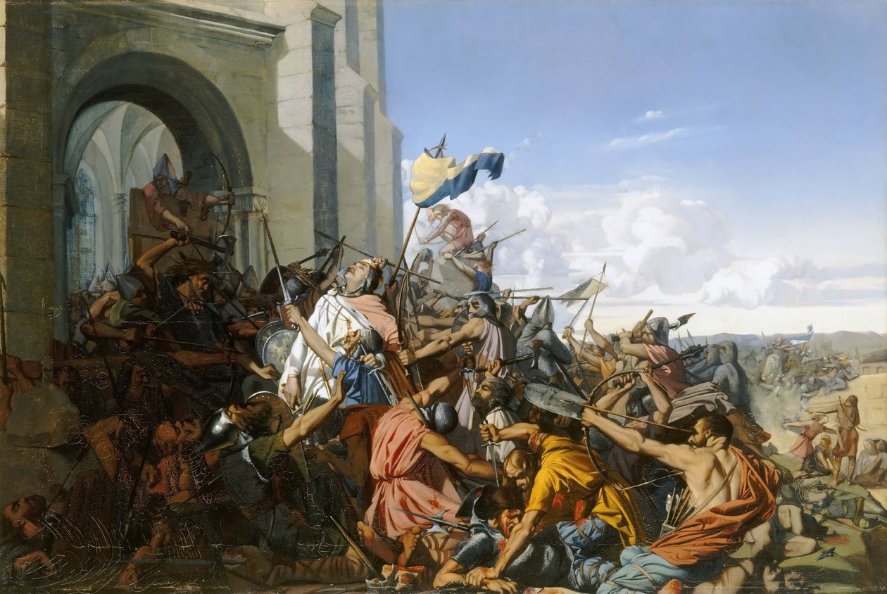 Death of Robert le Fort in the Battle of Brissarthe, 866 by Henri Lehmann