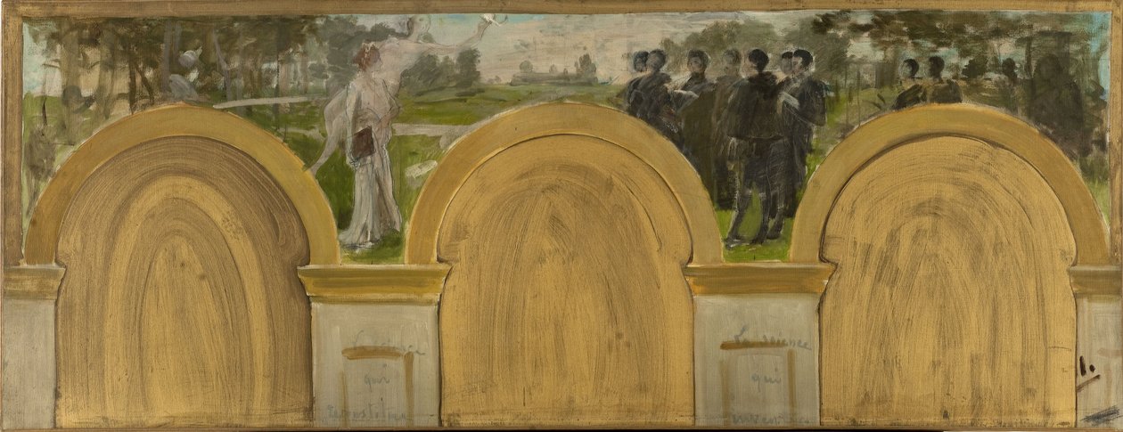 Sketch for the Salon des Sciences at Paris City Hall: The Teaching of Science (between 1888 and 1892) by Henri Lerolle