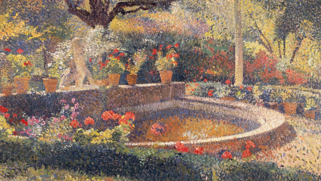 The Central Pond at the Marquayrol Park by Henri Martin