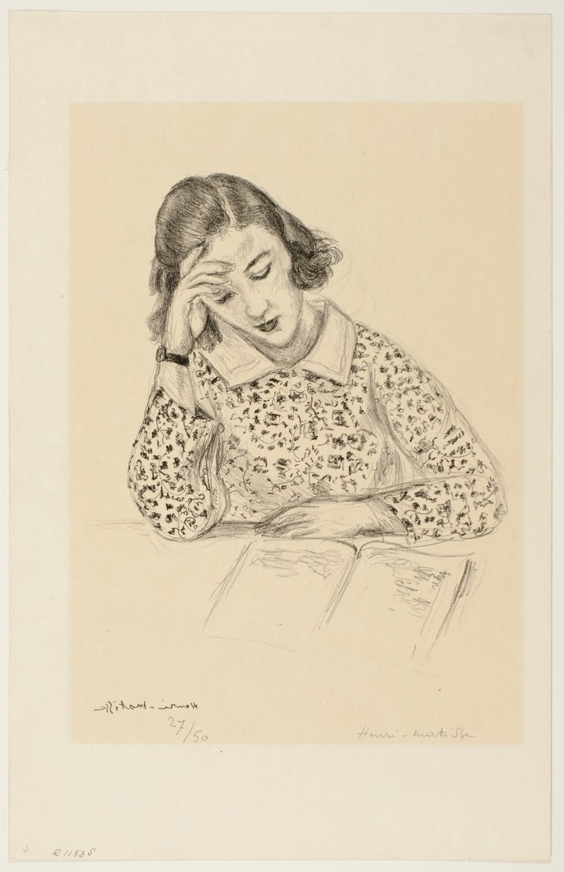 A Girl Reading by Henri Matisse