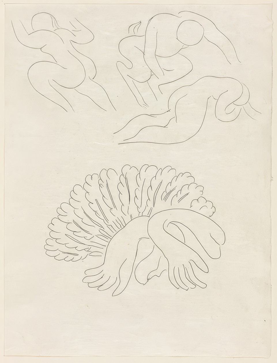 Another Fan, by Mademoiselle Mallarmé, plate 21 from Poems of Mallarmé by Henri Matisse