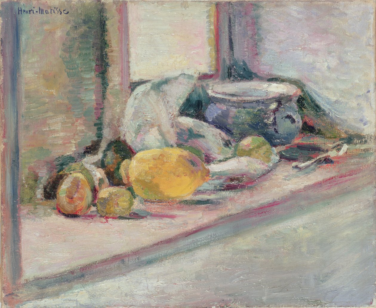 Blue Pot and Lemon by Henri Matisse