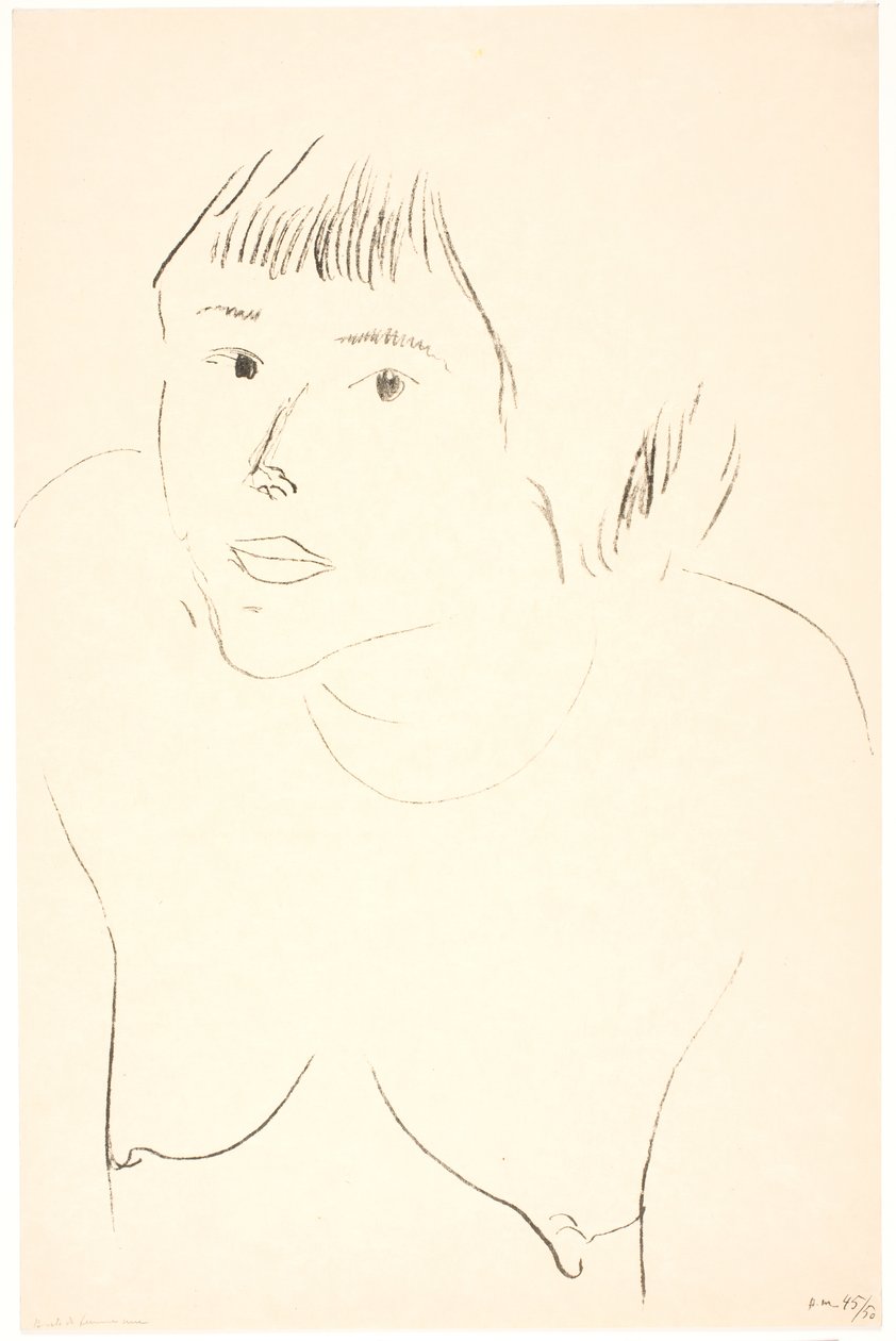 Bust of a Naked Woman by Henri Matisse