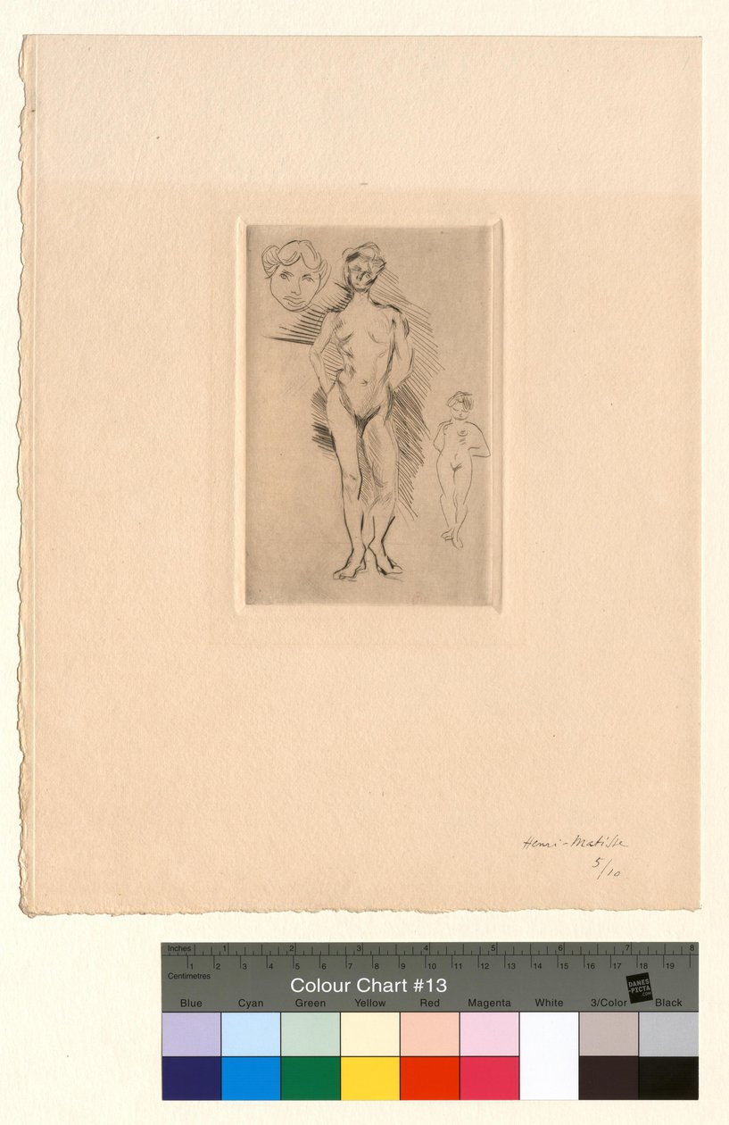 Two Nudes, One Head by Henri Matisse