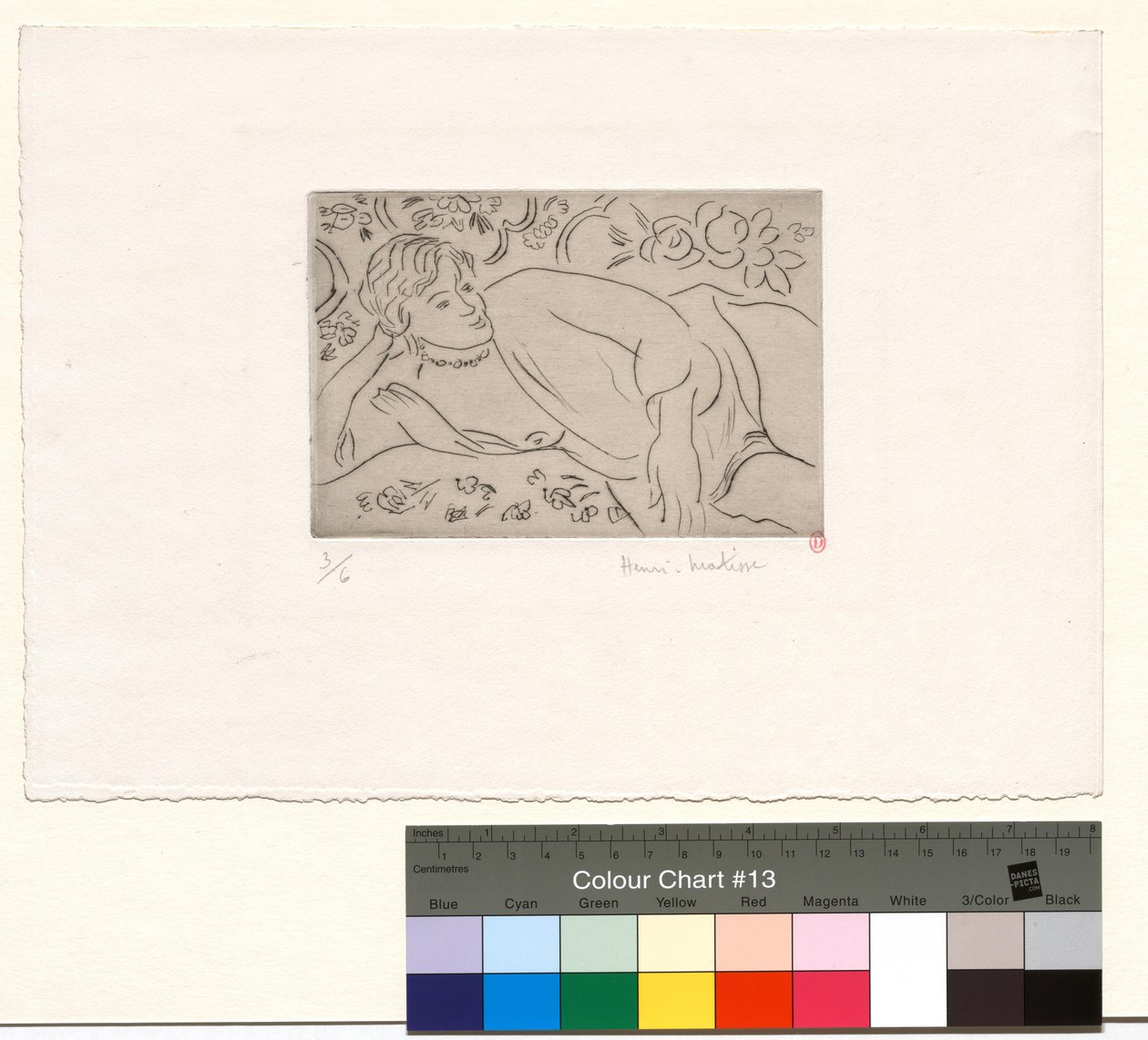 Reclining Figure, Floral Background by Henri Matisse