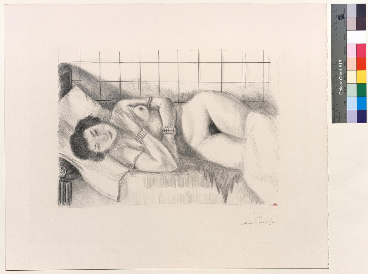 Sleeping Figure, Shawl on Legs by Henri Matisse