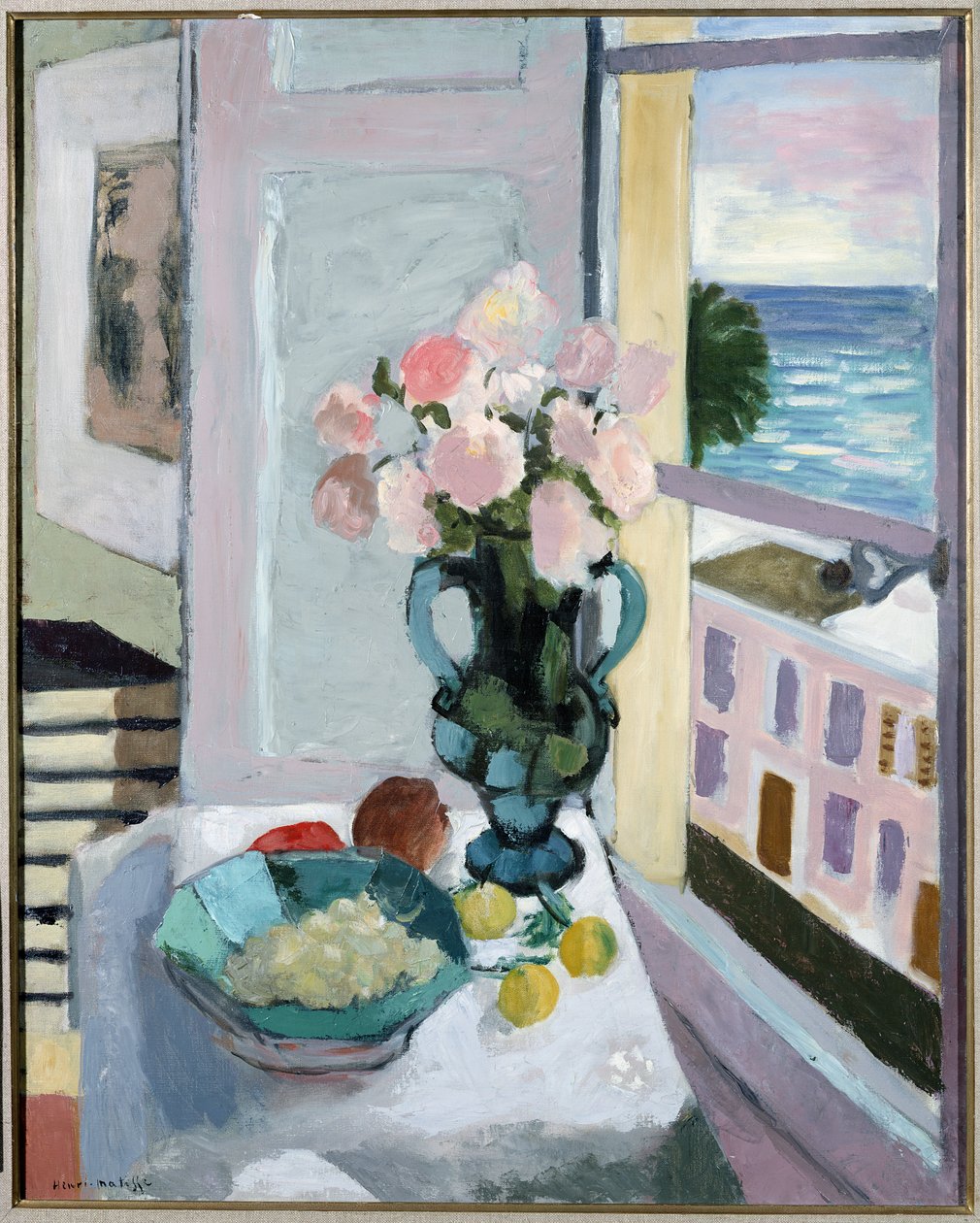 Flowers in front of a Window by Henri Matisse