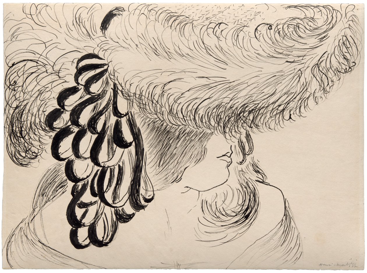 Girl in Plumed Hat (Mlle Antoinette) by Henri Matisse