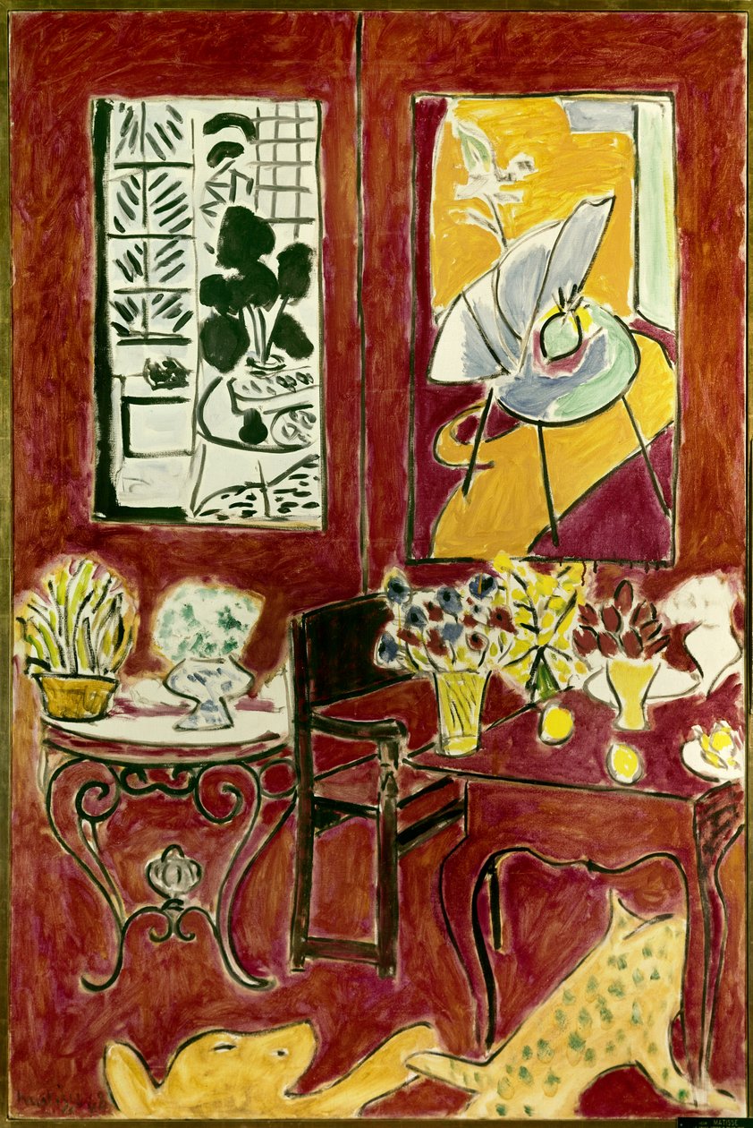 Large Red Interior 1948 by Henri Matisse