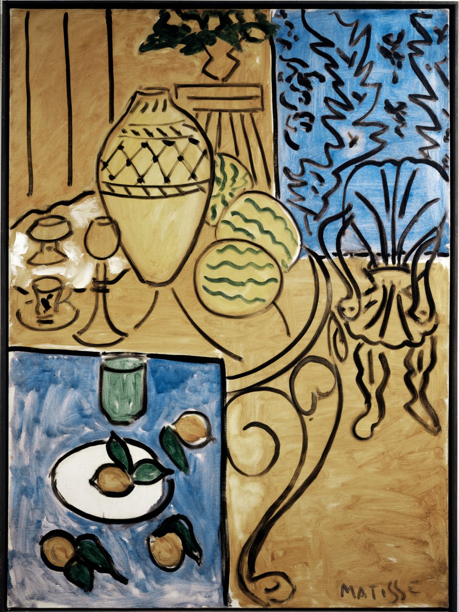 Interior, Yellow and Blue by Henri Matisse