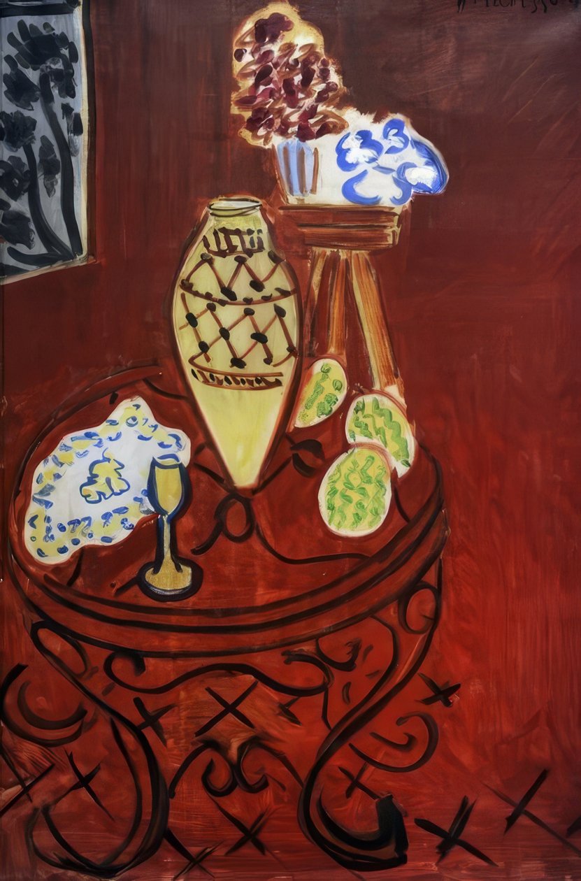 Interior in Venetian Red by Henri Matisse