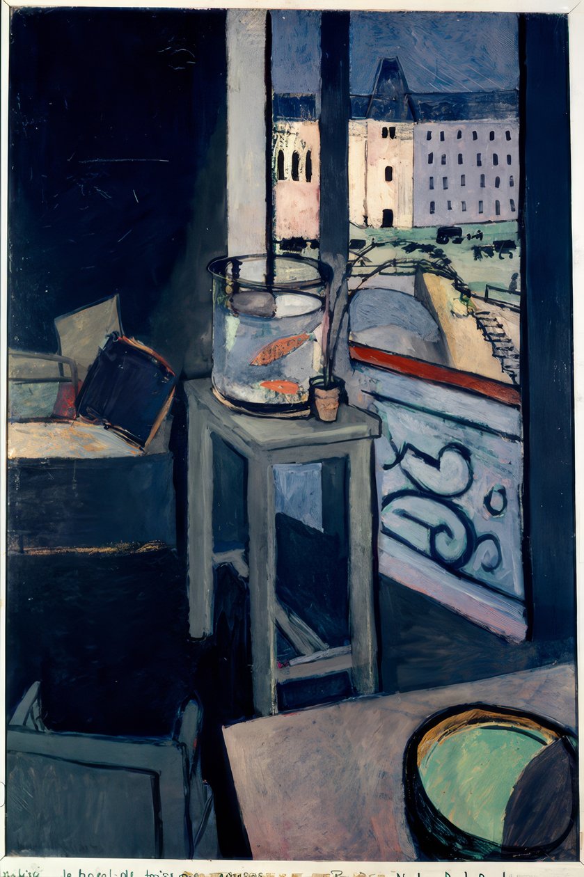 Interior, Jar of Goldfish by Henri Matisse