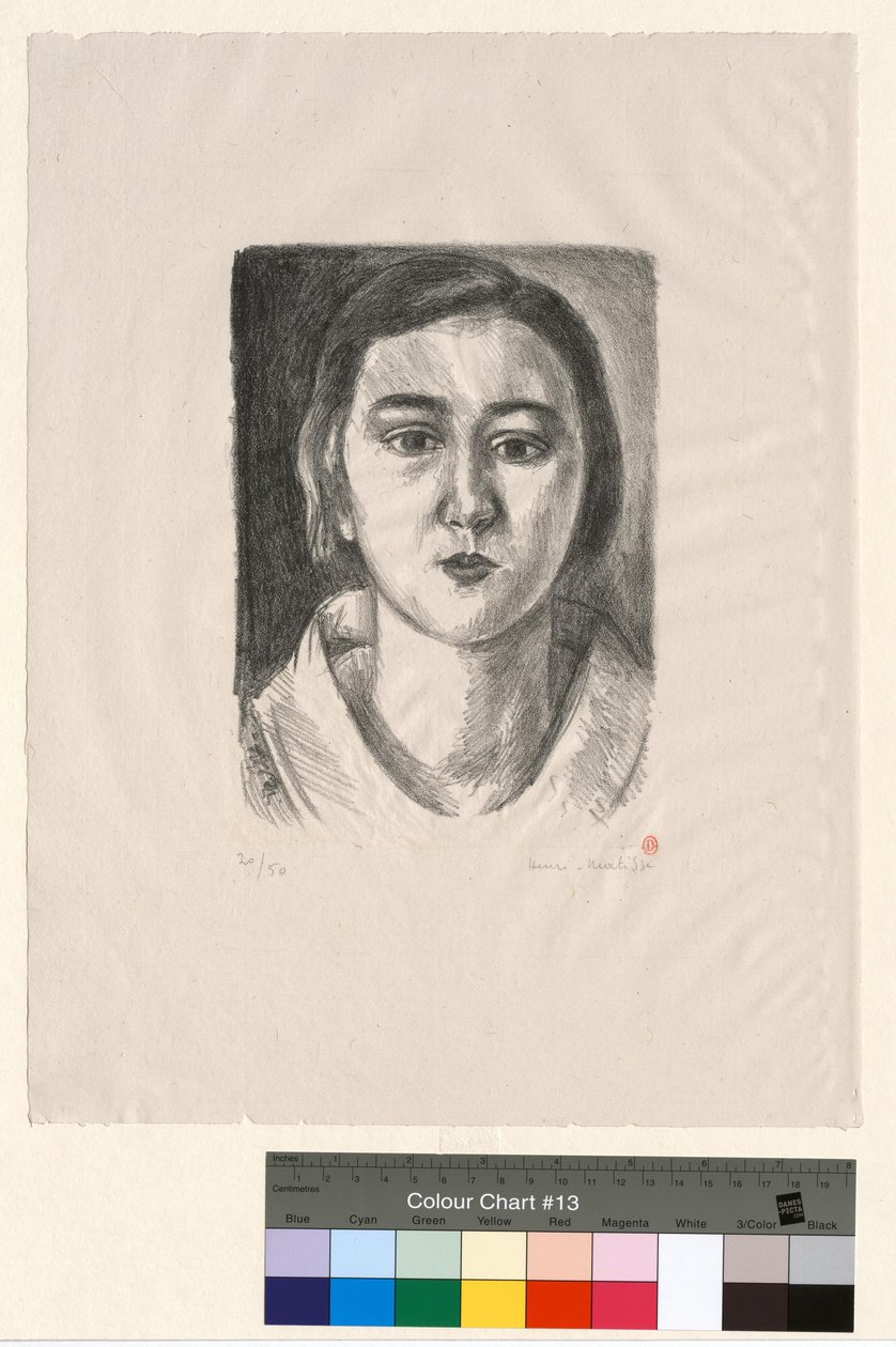 Young Girl with Organdy Collar by Henri Matisse