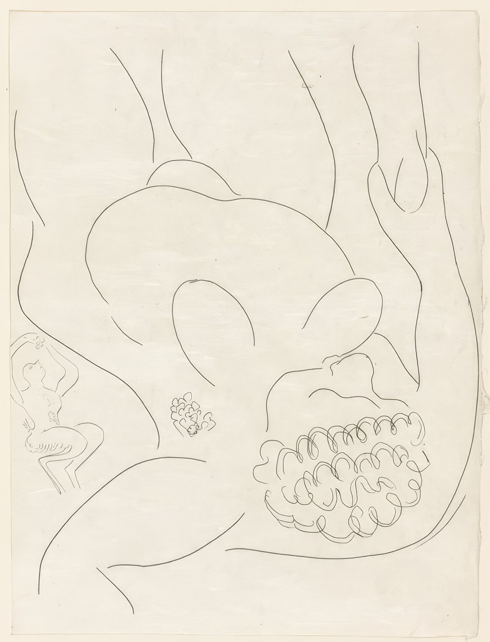 The Punished Clown, Plate Four from Poesies de Mallarmé by Henri Matisse