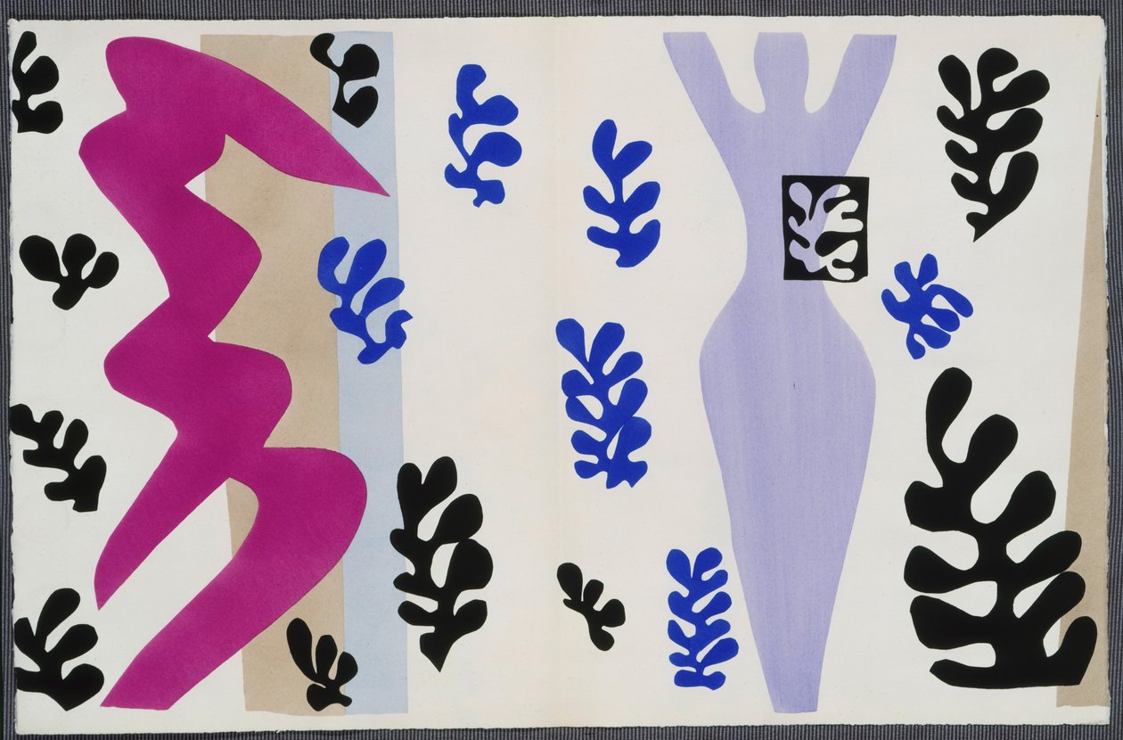 The Knife Thrower. From “Jazz”. Plate XV. P. 106 by Henri Matisse