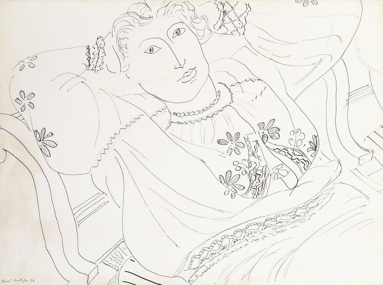 Lydia in a Romanian Blouse by Henri Matisse