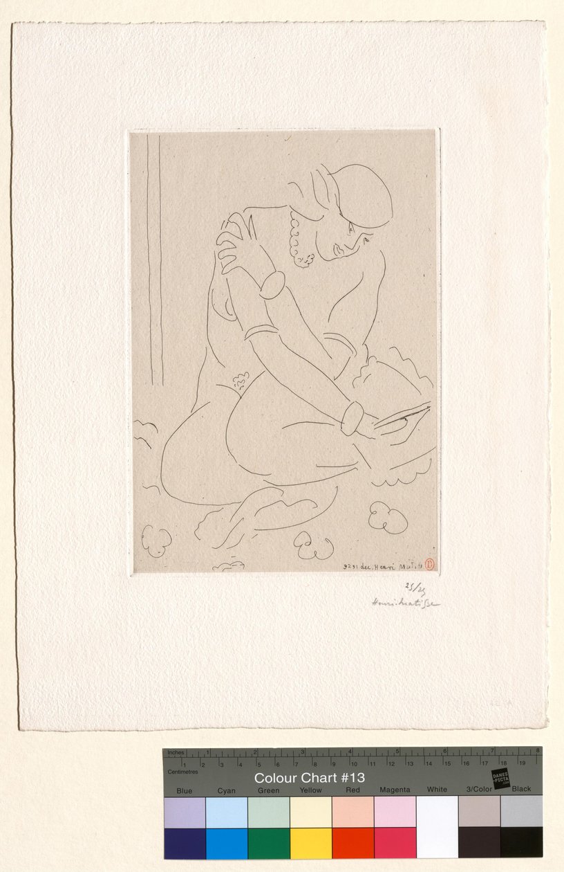 Crouching Nude, Hand on Shoulder by Henri Matisse