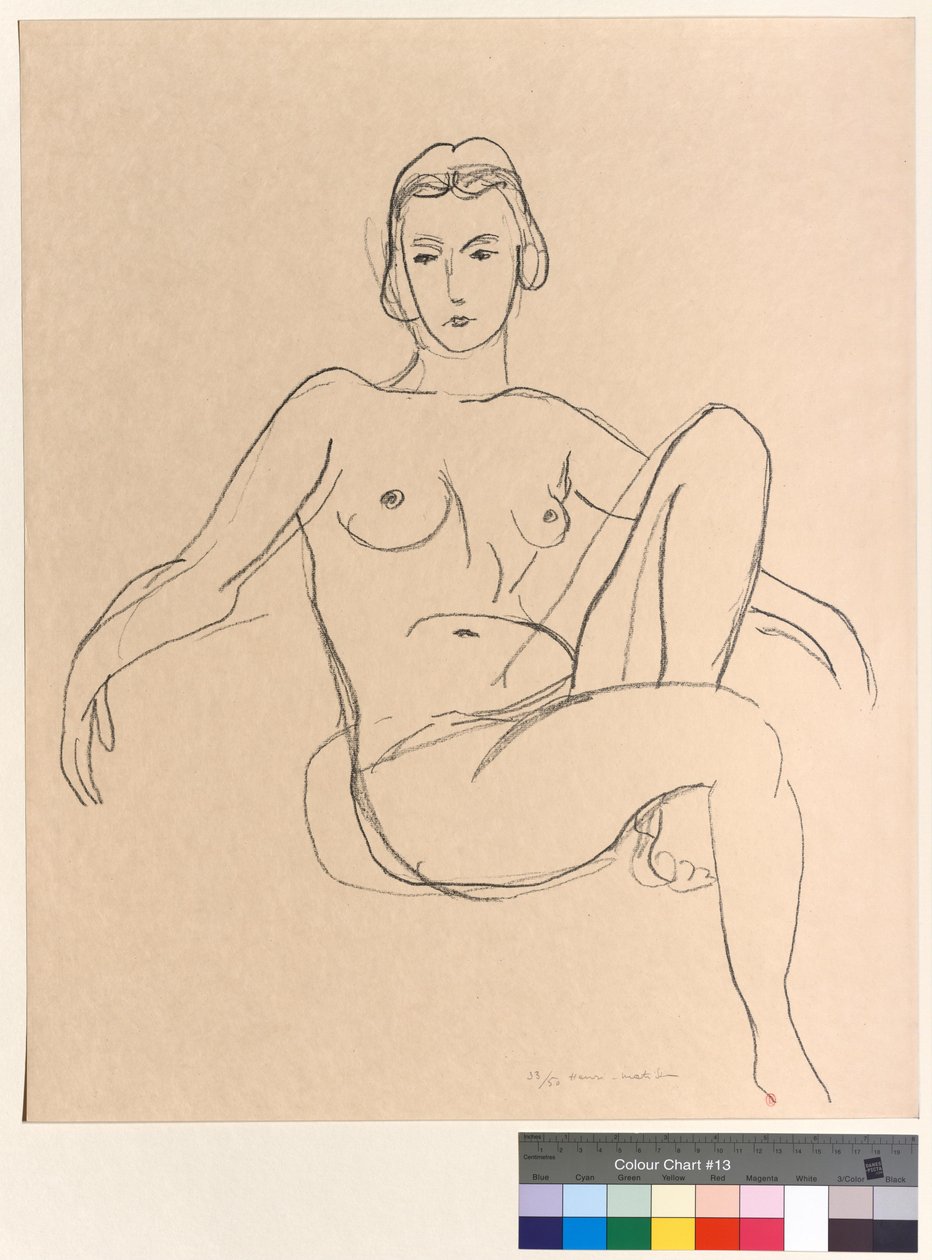 Seated Nude with Arms Outstretched by Henri Matisse