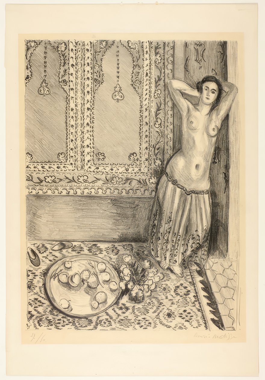 Odalisque Standing with Fruit Tray by Henri Matisse