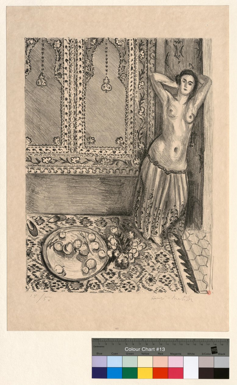 Standing Odalisque with a Tray of Fruits by Henri Matisse