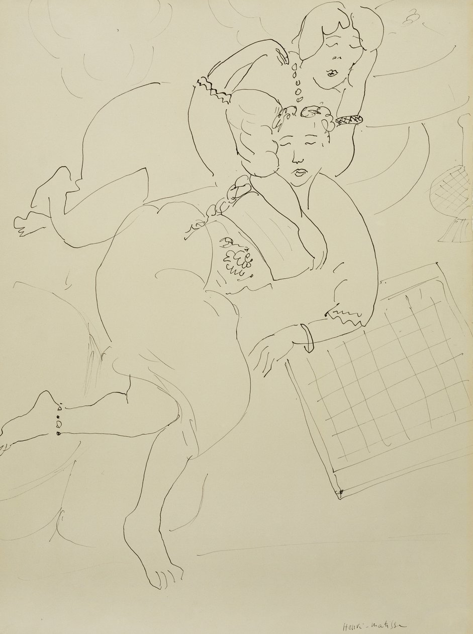 Odalisques with Checkerboard, c.1928 by Henri Matisse