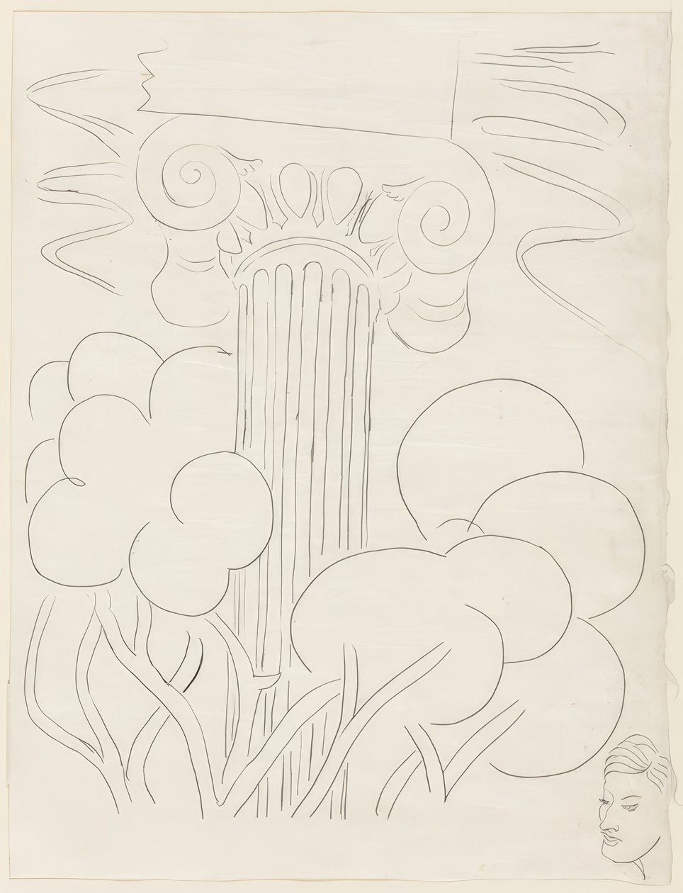 Several Sonnets: "To the Overwhelming Cloud...", plate 29 from Poems of Mallarmé by Henri Matisse