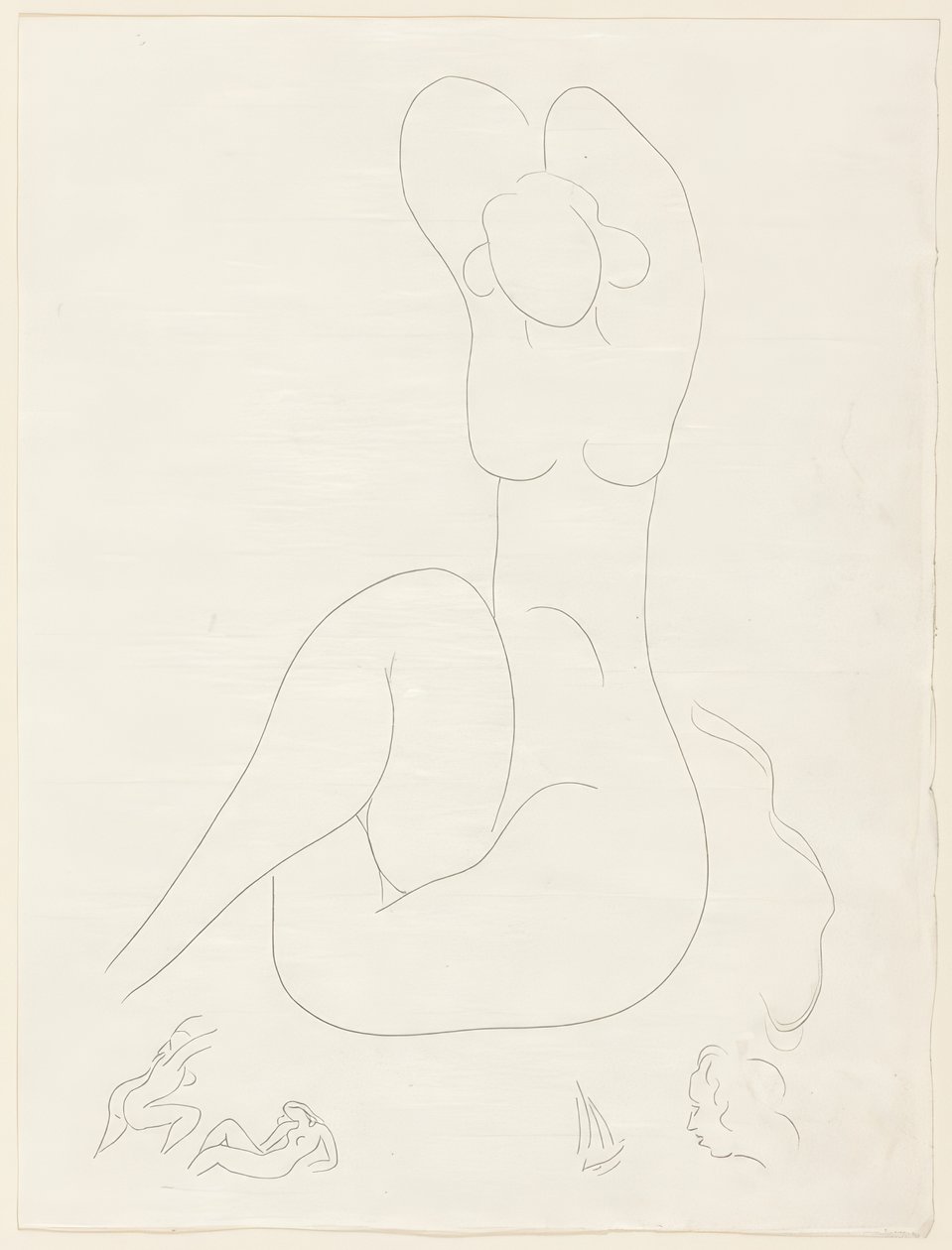 Several Sonnets: "What Silk...", plate 28 from Poems of Mallarmé by Henri Matisse