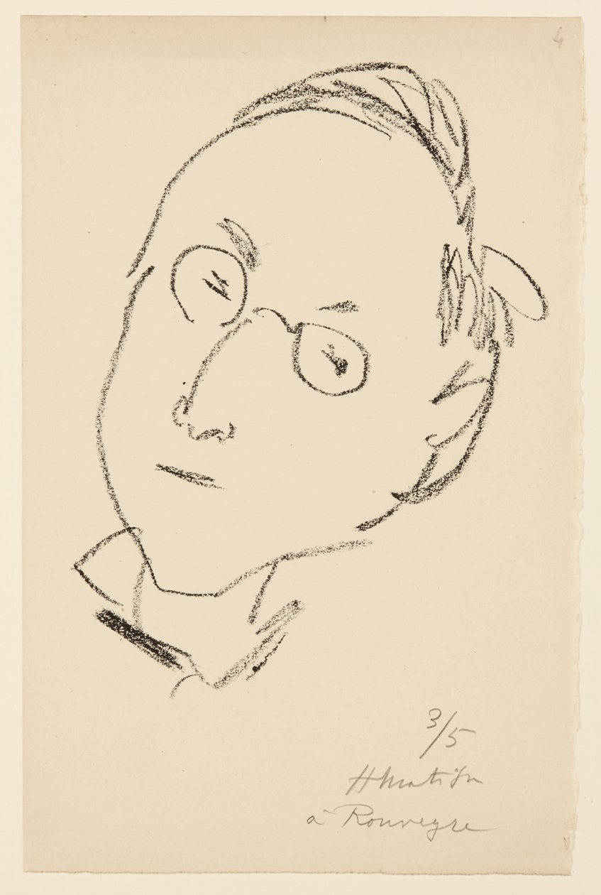 Portrait of Paul Léautaud by Henri Matisse