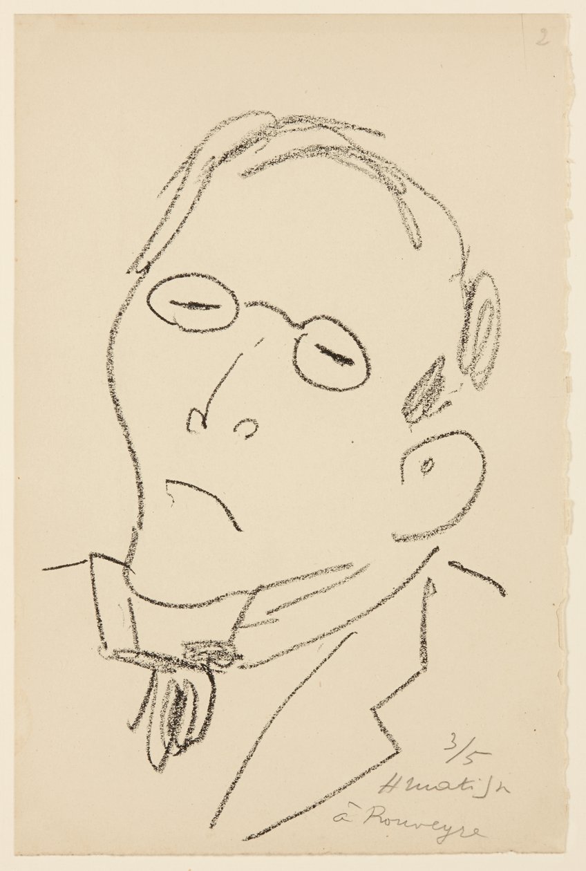 Portrait of Paul Leautaud by Henri Matisse