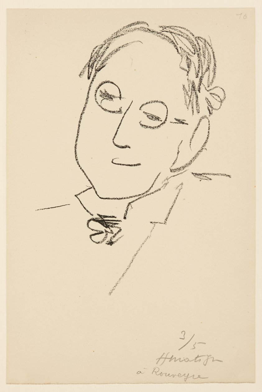 Portrait of Paul Léautaud by Henri Matisse