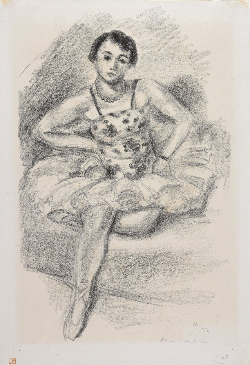 Seated Dancer, Left Leg Folded Under by Henri Matisse