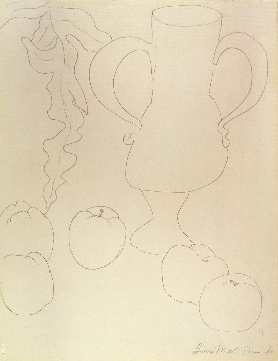 Still Life with Jug and Peaches by Henri Matisse