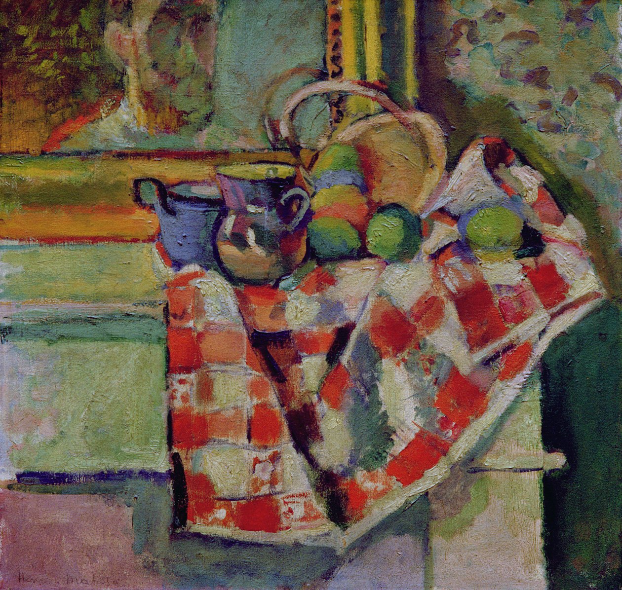 Still Life with a Checked Tablecloth, c.1903 by Henri Matisse