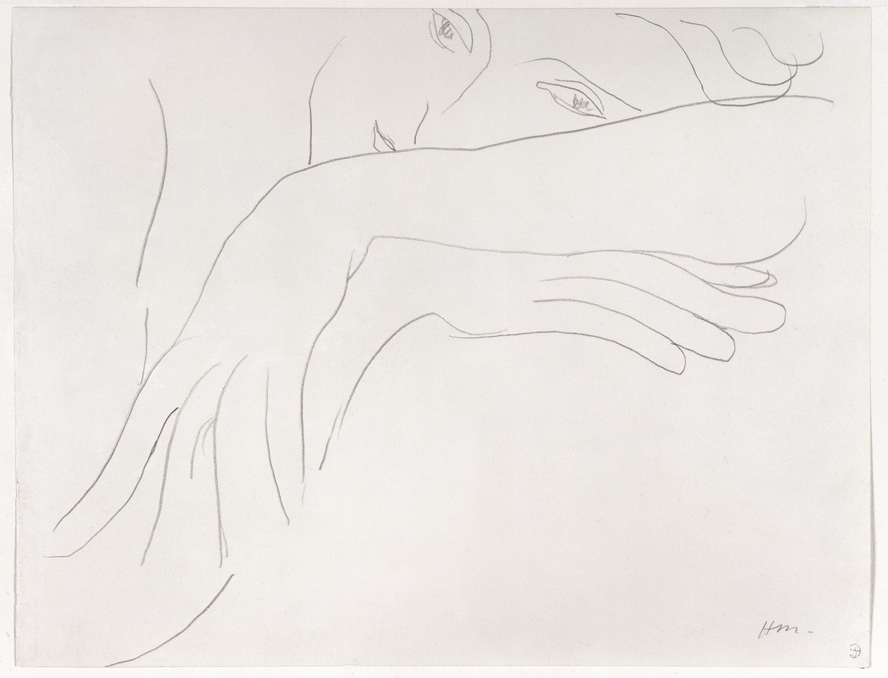 Study of a Model Leaning on the Back of a Chair by Henri Matisse