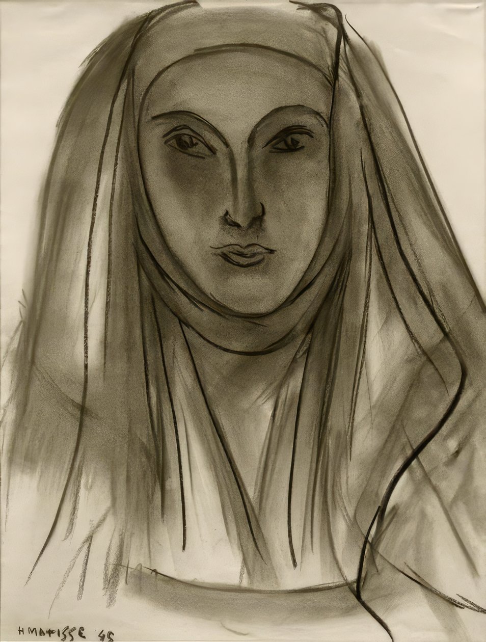 The Nun (Study for Portuguese Letters) by Henri Matisse