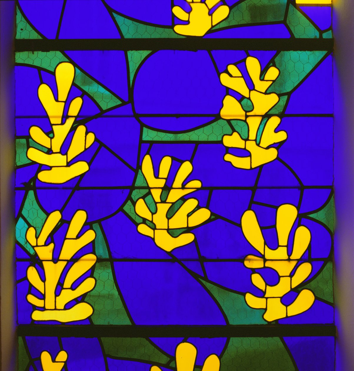 Tree of Life, Stained Glass behind the Altar in the Chapel of the Rosary, Vence by Henri Matisse