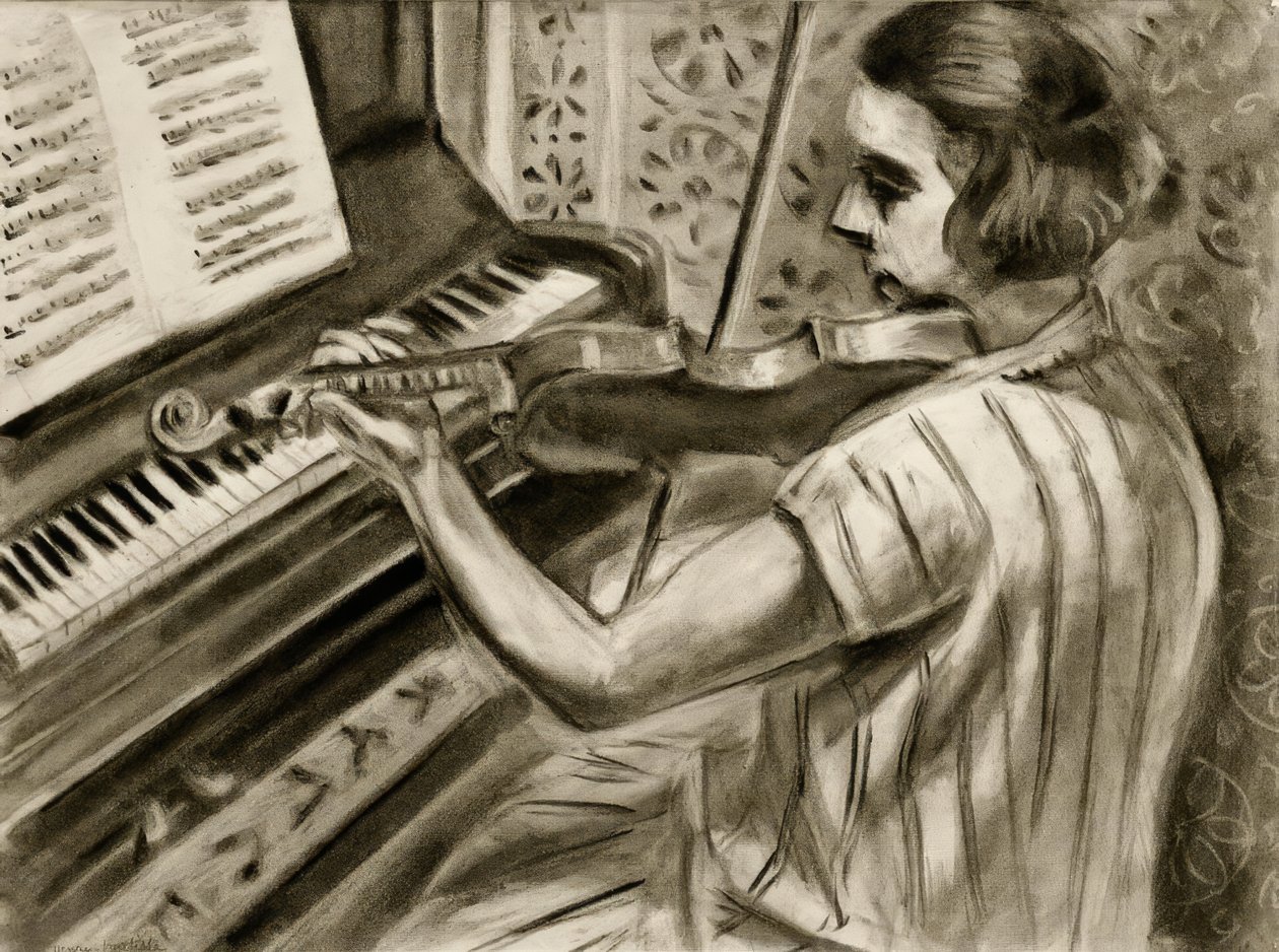 A Young Violinist in Front of a Piano by Henri Matisse