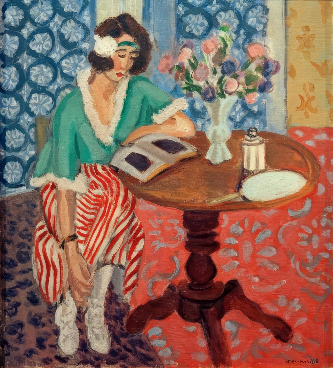 Woman Reading at a Table by Henri Matisse
