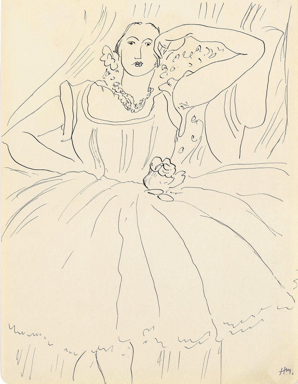 Woman in Evening Dress by Henri Matisse