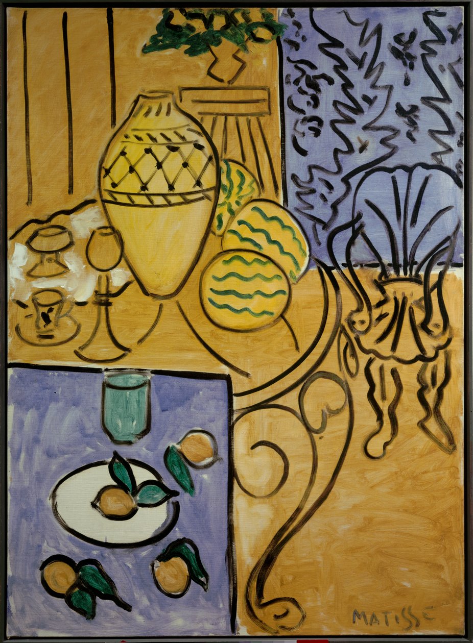 Yellow and Blue Interior by Henri Matisse