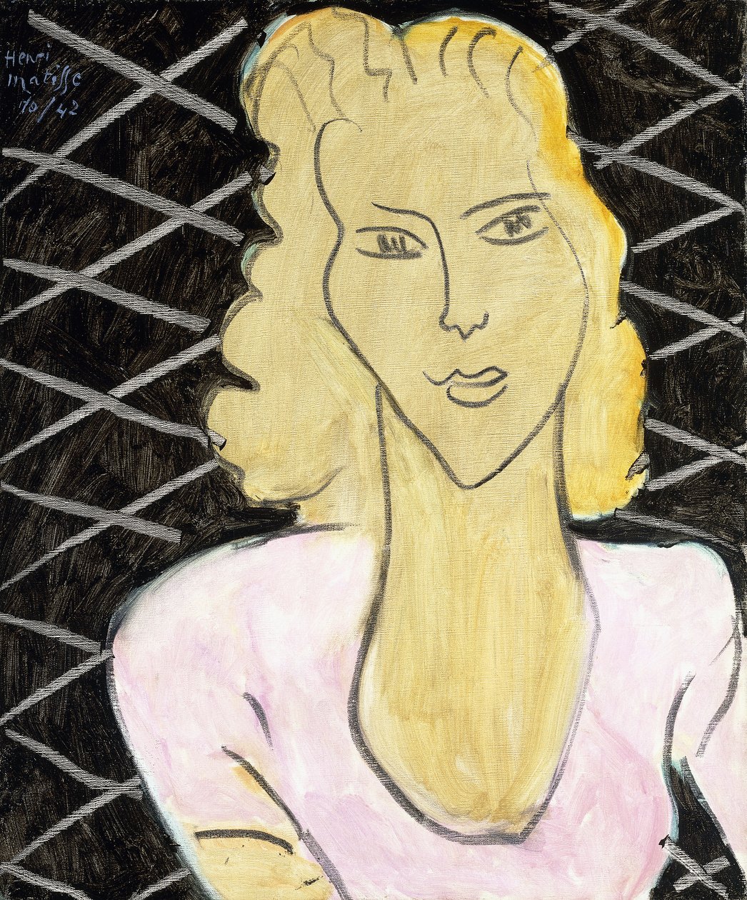 Young Girl in a Pink Dress by Henri Matisse