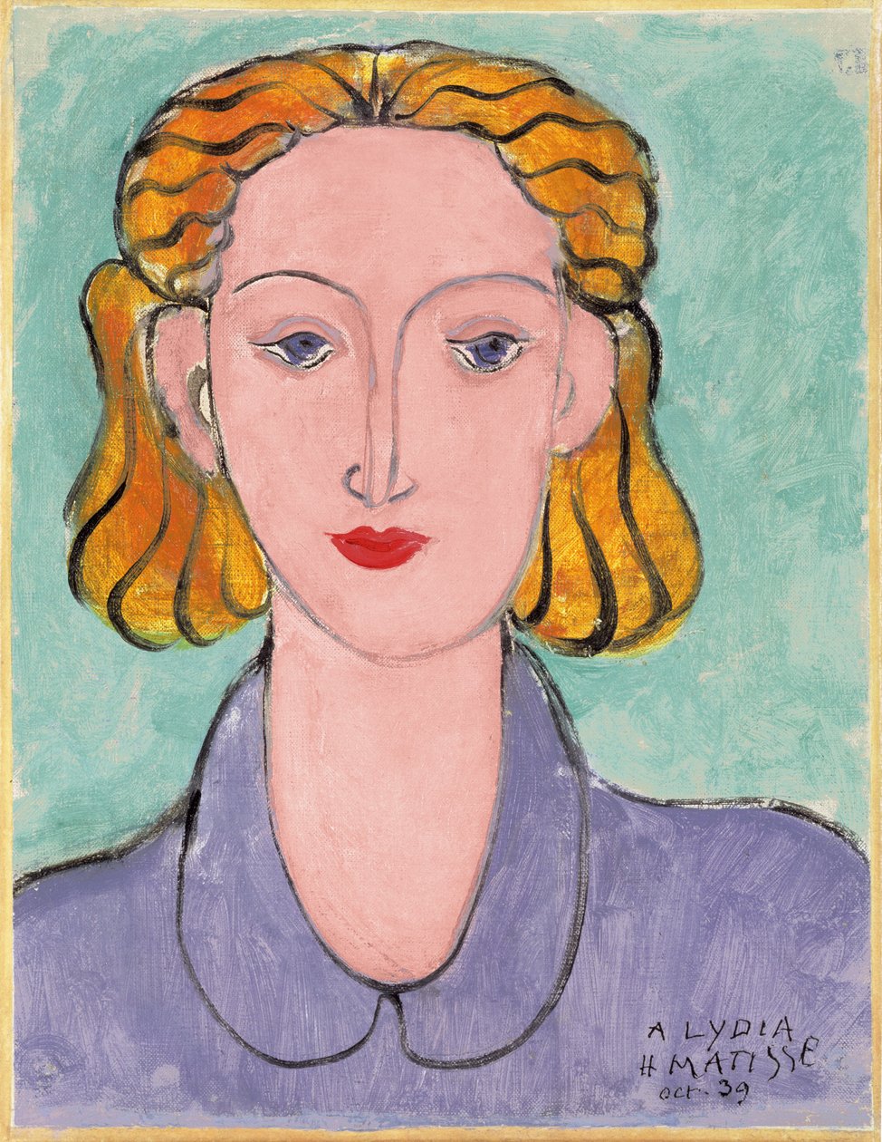 Young Woman in a Blue Blouse (Portrait of L.N. Delektorskaya) by Henri Matisse