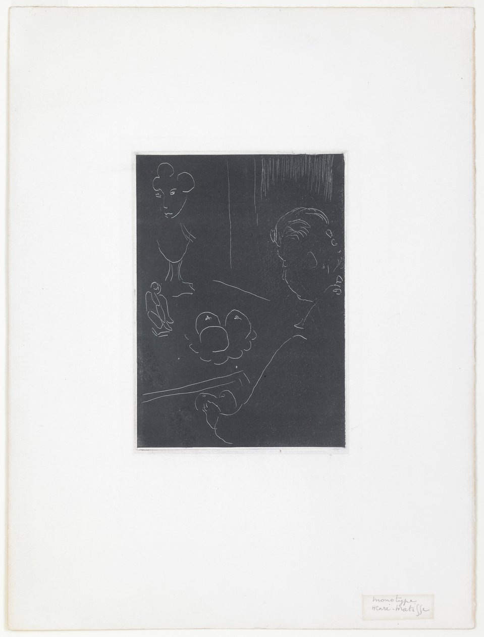 Young Woman in an Interior with Fruit and Sculptures by Henri Matisse
