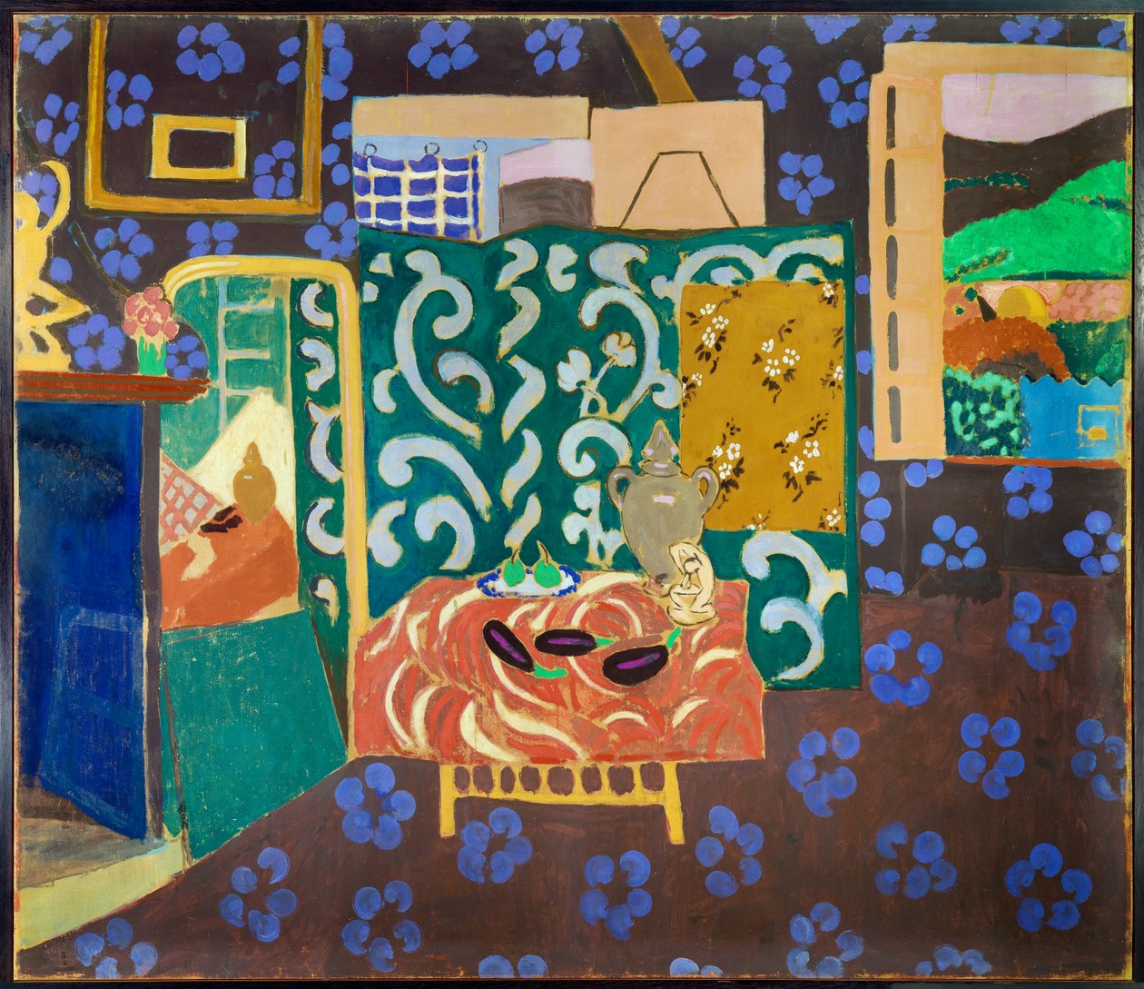 Interior with Eggplants 1911 by Henri Matisse