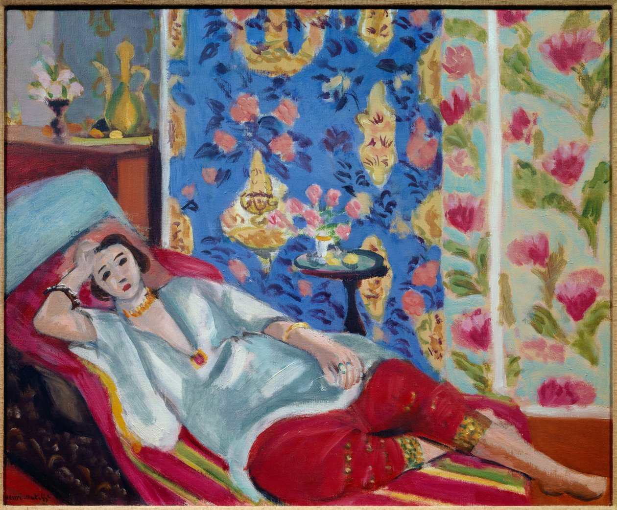 The Odalisque in Red Trousers 1924 by Henri Matisse