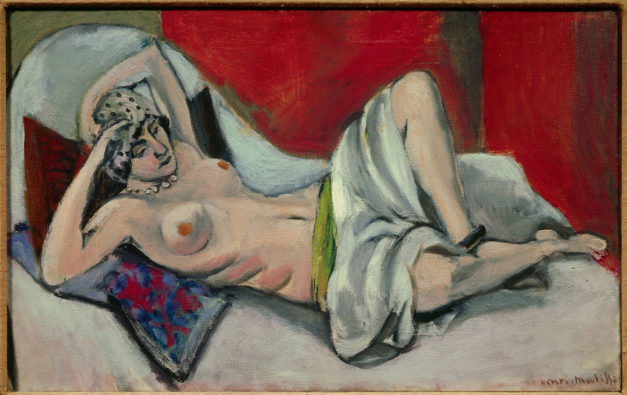 Draped Nude Lying Down by Henri Matisse