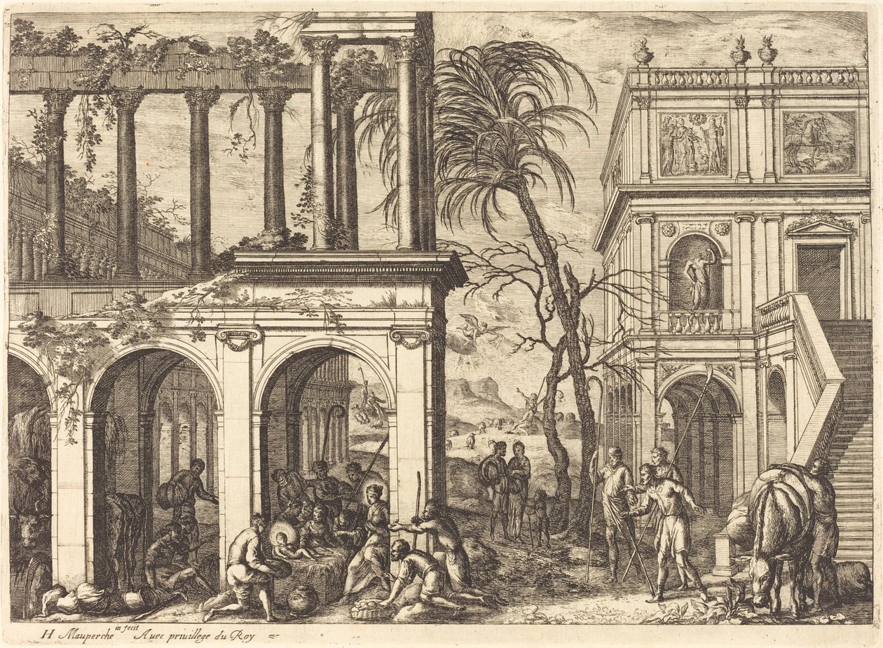 The Adoration of the Shepherds by Henri Mauperche