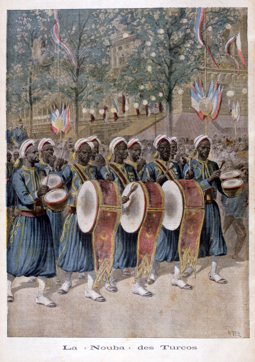 A regiment of Algerian Turcos, 1896 by Henri Meyer