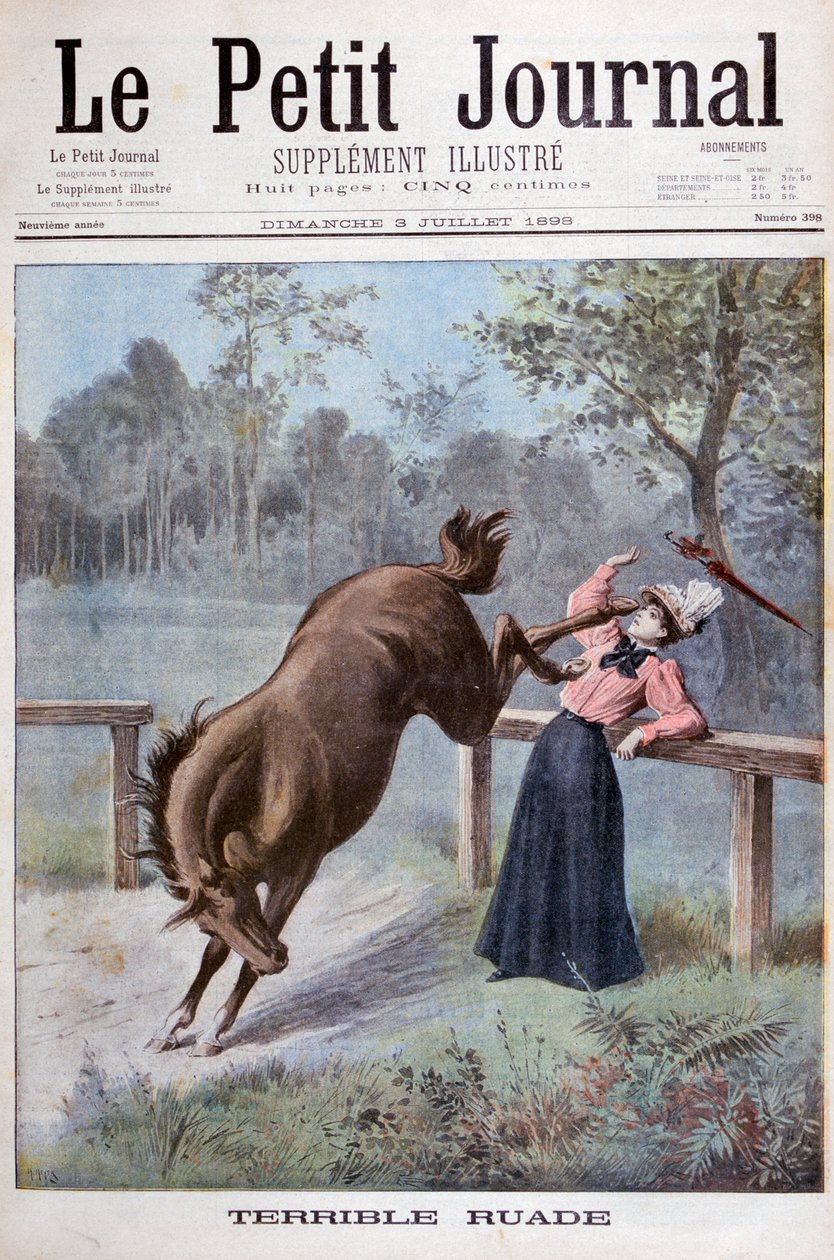 A Young Woman is Kicked by a Horse by Henri Meyer