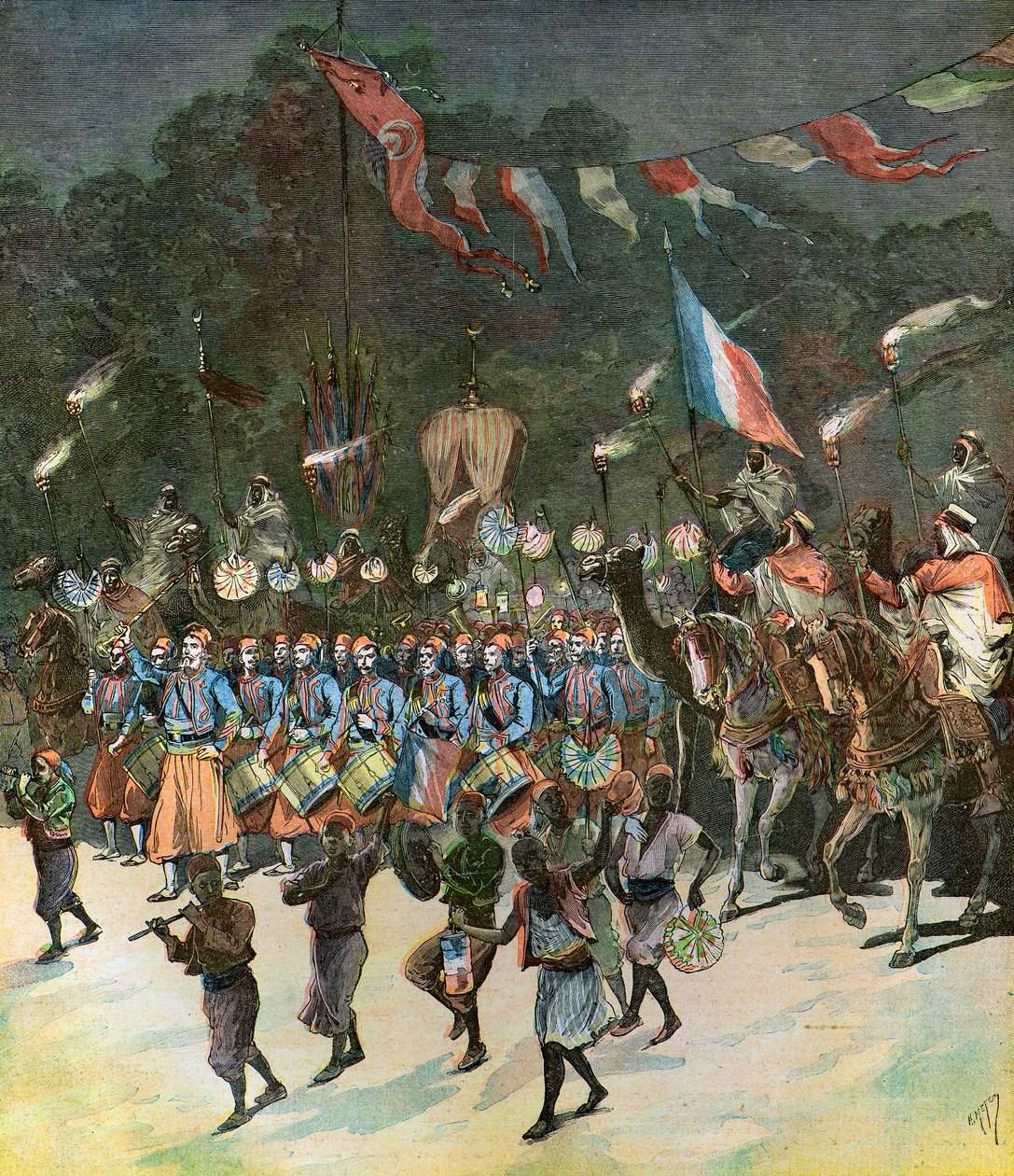 Inauguration for the Opening of the Port of Tunis by Henri Meyer